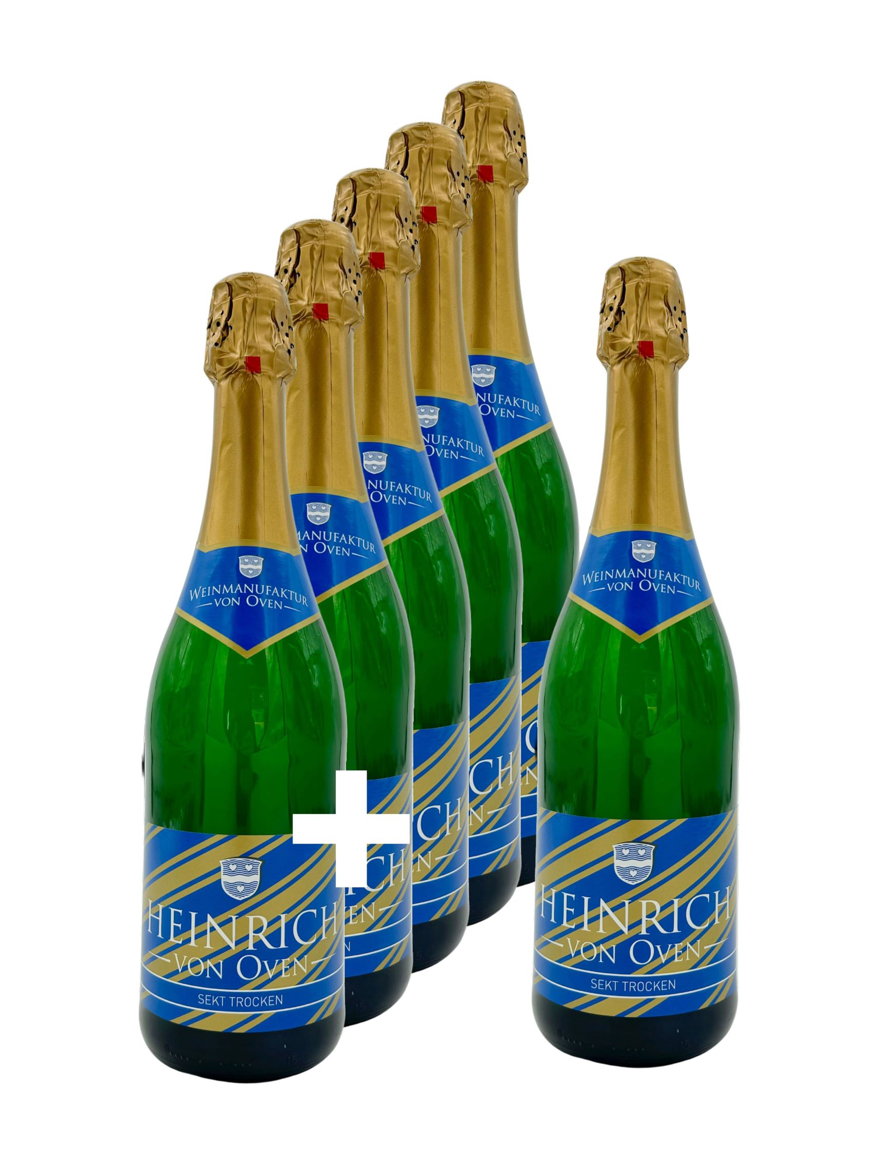 5+1-Paket: Heinrich von Oven Sekt trocken - Weinmanufaktur von Oven